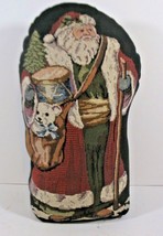 13&quot; Tall Old World Santa Claus Bean Bag Bottom Christmas Decor  - $19.79