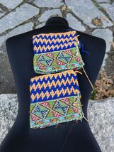 Sirma decorated leggings, vintage handmade, hand knitted decorative legg... - $35.00