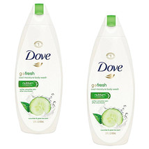 (2 Pack) New Dove Body Wash Cool Moisture 22 Fl oz Cucumber &amp; Green Tea - £21.95 GBP