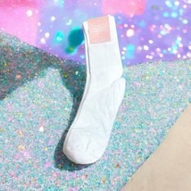 SUMMER &amp; ROSE CREW SOCKS SET OF 3 Size 6-10 in White NWT - $24.74