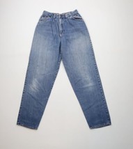 Vintage 90s Streetwear Womens 11 / 12 Distressed High Waisted Denim Jean... - $34.60