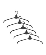 Clothes Folding Hangers 5 pcs Travel Collapsible Portable Black Drying Rack - $5.30