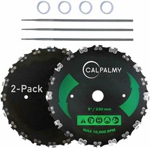 Carbon Steel Chainsaw Tooth Brush Blades Set 2pcs for Cutter Trimmer Wee... - $45.43