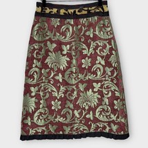ANTHROPOLOGIE vintage Neesh by DAR jacquard print a line midi skirt size... - £49.68 GBP