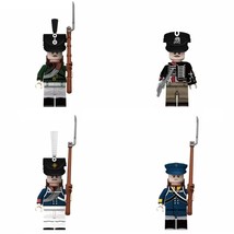 4pcs Napoleonic Wars Prussian Infantry Soldiers Minifigures Building Toys - £11.18 GBP