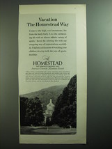1970 The Homestead Resort Ad - Vacation The Homestead Way - £14.78 GBP