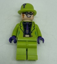 LEGO The Riddler Minifigure Black Shirt and Dark Purple Tie Super Heroes sh593 - £4.69 GBP