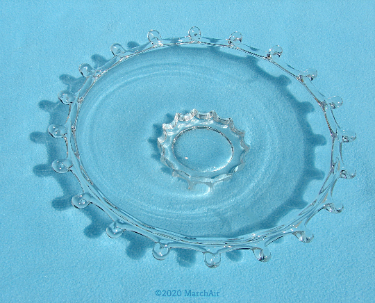 Primary image for Choice: Heisey Lariat 9.5 Inch Flared Bowl / 8.25 Inch Plate 1940s-50s Crystal