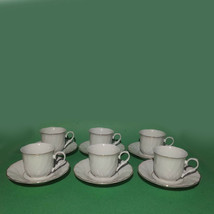Lynns 12 pcs Fine China Demitasse Espresso Cup with Saucer Set Service for 6 NIB - £22.84 GBP