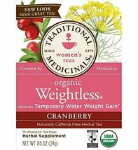 Traditional Medicinals Organic Weightless Tea Cranberry, 16 Bags - £8.41 GBP