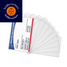 New Medicare Card Holder Protector Sleeve Clear 6 Mil （10）  - £11.60 GBP