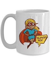 Mother&#39;s Day Mugs - Supermom Cup - Worlds Best Mom Ever Gift From Daught... - £17.55 GBP