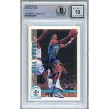 Dell Curry Charlotte Hornets Signed 1992-93 Hoops #20 BAS BGS Gem Auto-10 Slab - $129.99