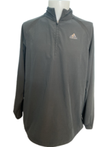 adidas Black 1/4 Zip Long Sleeve Pullover Size M - $28.49