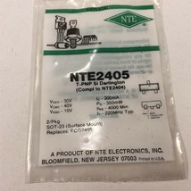 (2) NTE NTE2405 Silicon PNP Transistor Darlington, General Purpose - Lot... - $9.99