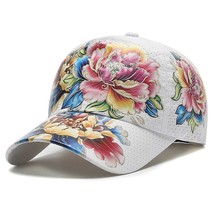 Baseball Cap Casual  Hat Streetwear Vintage Elegant Ethnic Style Print F... - £40.31 GBP