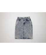 Vintage 90s Streetwear Womens 7 Distressed Acid Wash Bowtie Denim Jean S... - $556.16 MXN