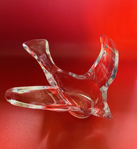 Princess House Lead Crystal Clear Flying Bird Dove Candy Dish  French Crystal - £12.48 GBP