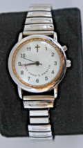 Vtg Stainless Steel Talking Lord’s Prayer Watch By Valdawn Needs Battery - $425.04 MXN