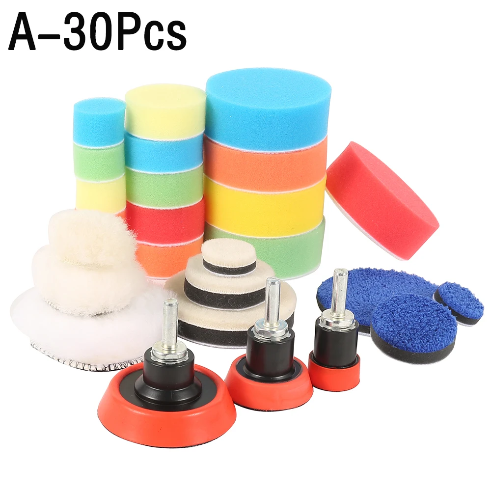 Car Foam Drill Polishing Pad Kit Buffing ing Sponge Set Auto Wheel Polisher Poli - $273.47