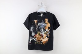 Vtg Y2K WWE Boys M WrestleMania 25th Anniversary Undertaker Rey Mysterio T-Shirt - £31.87 GBP