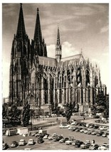 Aerial View Postcard Koln am Rhen Cologne Germany w / Parking Lot - £11.57 GBP