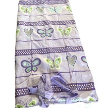 Childrens Sleeping Bag Zip Up Purple Butterflies and Hearts 27in x 58in - $9.90