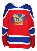 Any Name Number Edmonton Oil Kings Retro Hockey Jersey New Red Any Size - £39.14 GBP+