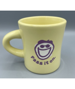 Pass it On Life is Good Yellow Coffee Tea Mug Ceramic - $6.86