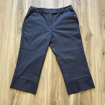 Adidas Climacool Women&#39;s Golf Capri Charcoal Size 2 Stretch Pockets EUC - $14.84