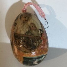 Vintage Decorative Egg Christmas Ornament Holiday Decoration  XM1 - £10.16 GBP