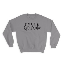 El Nido : Gift Sweatshirt Cursive Travel Souvenir Country Philippines - £23.21 GBP