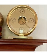 Howard Miller Weather Station Brass Clock Barometer Thermometer Japan Skeleton - $153.26