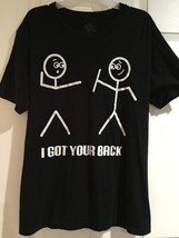 I&#39;ve Got Your Back Black With White Graphic T Shirt Jr&#39;s Size L - £11.17 GBP