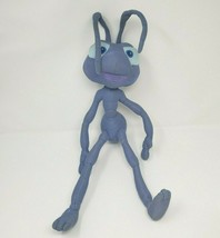 18&quot; Vintage Applause Disney A Bugs Life Flik Blue Stuffed Animal Plush Toy Pixar - £21.26 GBP
