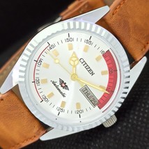 Vintage Citizen Auto 8200 Japan Mens D/D Refurbished Silver Watch 557a-a295587-6 - £18.36 GBP