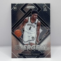 2021-22 Panini Prizm Basketball Cameron Thomas Emergent Insert #4 Brooklyn Nets - £1.56 GBP