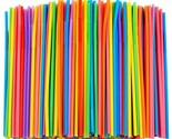 300 Pcs Colorful Flexible Plastic Straws, Bpa-Free Disposable Bendy Stra... - $18.99
