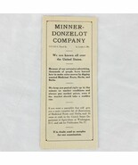 Vintage 1940&#39;s - 50&#39;s Medicinal Herbs Roots Barks Brochure Minner Donzel... - $15.63 CAD