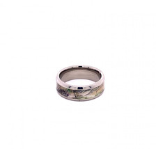 Men&#39;s Titanium Camo Inlay Wedding Engagement Band Size 10.75 - £309.53 GBP