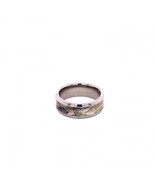 Men&#39;s Titanium Camo Inlay Wedding Engagement Band Size 10.75 - $541.94 CAD