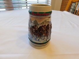 1993 Special Delivery Budweiser Holiday Stein Collection Christmas Clydesdale - $20.58