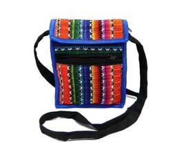 Multicolored Woven Striped Lightweight Cushioned Crossbody Smartphone Ba... - $19.79