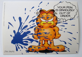 Garfield Cat Postcard Ink Stain Orange Kitten Jim Davis 1978 Continental Unused - £8.09 GBP