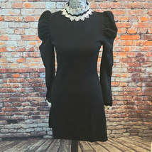 Dolls Kill Widwow Goth Emo Baby Doll Wednesday Addams Mini Skirt Dress S - $29.99