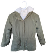 Copper Key Jacket Green Hooded Shearling lined Size M girls - $8.05 CAD