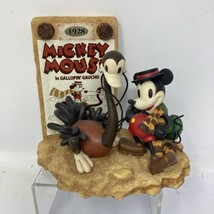 1998 Enesco Disney MICKEY MOUSE ”Gallopin&#39; Gaucho&quot; 1928 Ltd Ed. Figurine - $32.36