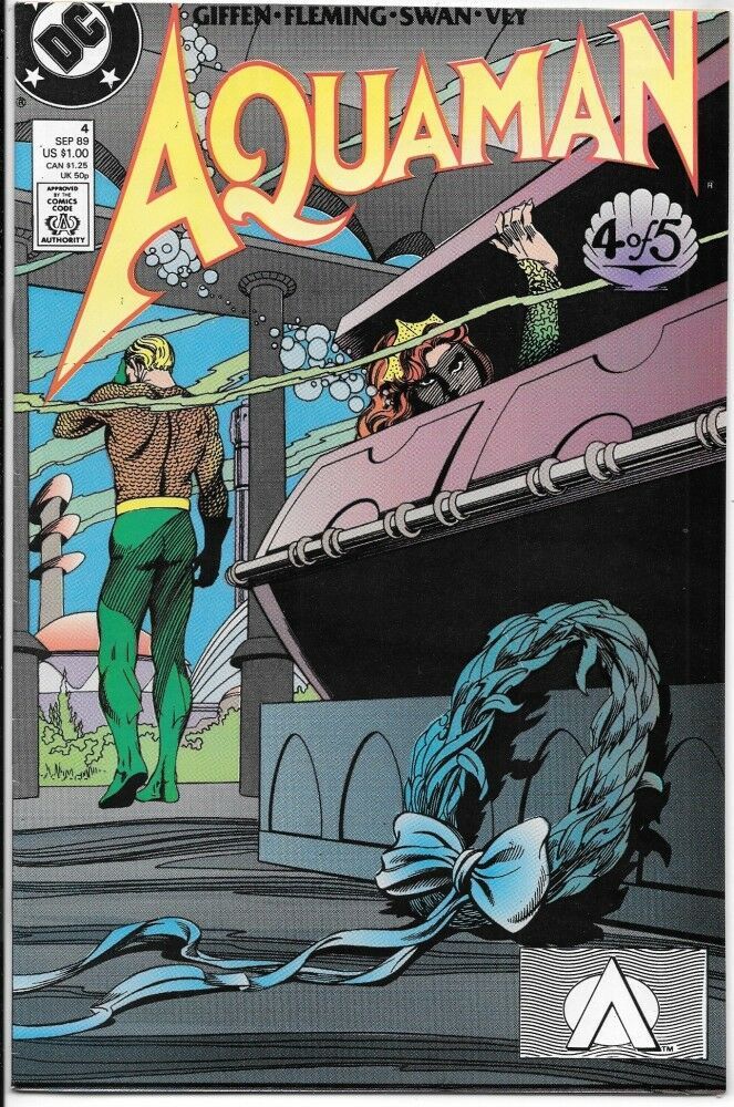 Primary image for Aquaman Comic Book #4 Limited Series DC Comics 1989 NEW UNREAD VERY FINE-