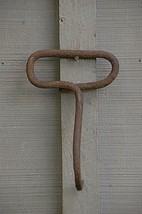 Old Vintage Hand Forged Hay Hook Blacksmith Made Primitive Rustic Farm Tool E - £15.76 GBP