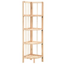Corner Shelf Cedar Wood 27x27x110 cm - £34.22 GBP